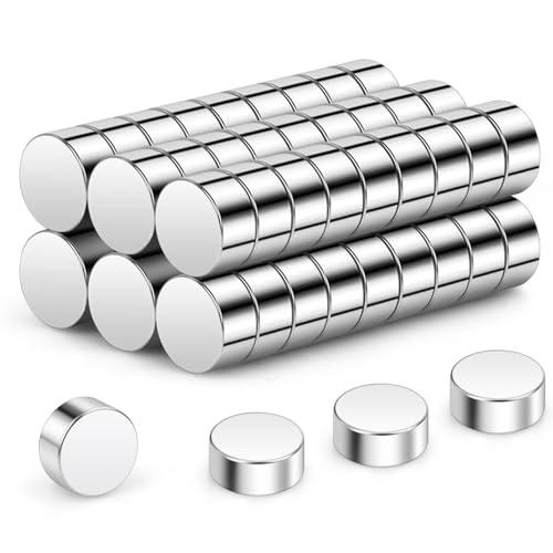 Wukong N45 Mini Magneti Forti, 4x2mm | 60 pezzi Magneti al neodimio Piccoli ma forti per il frigorifero, l'ufficio, la stampante 3D, il modellismo e il fai da te