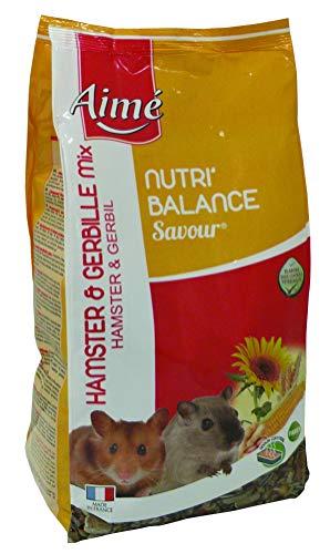 Aime Cibo per criceti e gerbilli, NUTRI'BALANCE SAVOUR MIX Pasto misto di vitamine e fibre, 900g