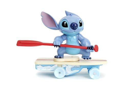 Jada - Radiocomando Surfer Stitch, 25 cm, licenza ufficiale Disney, acrobazie e rotazioni a 360°, per bambini dai 3 anni, 253074009
