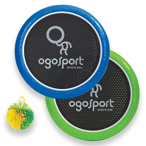 Schildkröt® OGO Set di 2 softdiscs, Diametro 29 cm, Verde Lime e Blu, 1 Palla, Dimensioni Standard, Nuovo Colore, Il Popolare Classico di Gioco Unisex -Adulto, OGO Sport Set, 970198, Taglia Unica