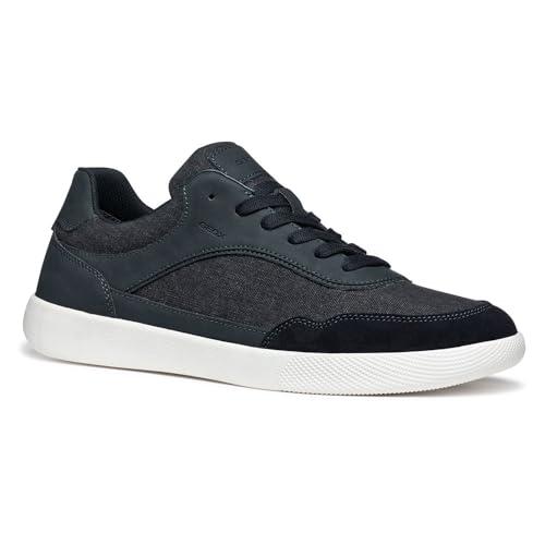 Geox U RIETI A, Scarpe da Ginnastica Uomo, Navy/Dk Navy, 43 EU