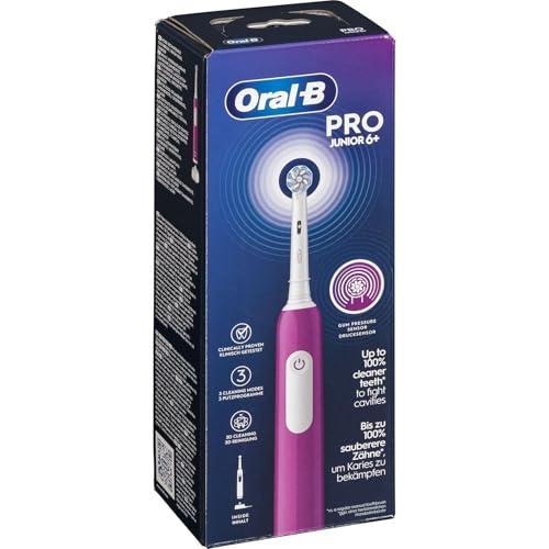 Oral-B Spazzolino Elettrico Ricaricabile Pro Junior Viola, Da 6 Anni In Su. 1 Spazzolino