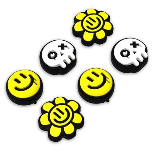 playvital Copri Levette Analogiche per Nintendo Switch 2, Gommini Silicone Thumb Grip Joystick Caps per Joycon 2, Accessori Carini per Switch 2, 6 Pezzi, Stile Felice & Cupo
