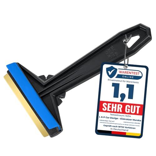 Raschietto ghiaccio Auto - facile, rapido & efficiente - Murska - Raschiaghiaccio Auto lama in Ottone - Spatola per Ghiaccio Auto - durevole - Gratta ghiaccio - Originale di Finlandia - L&P A054