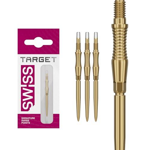 Target Darts Swiss Punte Storm Dart, RST (Set di 3 Punte) 35MM – Oro | Punte per Freccette, Punte Swiss Storm, Accessori Professionali per Freccette