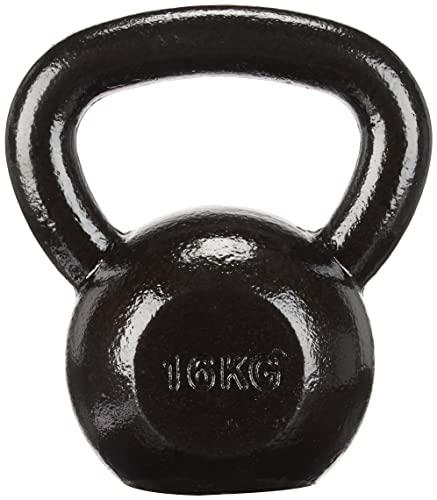 Amazon Basics - Kettlebell in ghisa, 16 kg, Nero