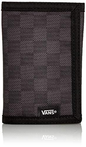 Vans Slip, Accessorio Da Viaggio Portafoglio A Tre Pieghe Uomo, Colore: Nero Carbone, Taglia Unica