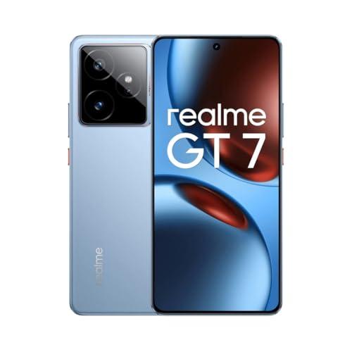 realme GT7 5G Smartphone,12+512GB,Batteria 7000mAh,120W charge,Processore Dimensity 9400e, Fotocamera IMX906 50MP, AI Planner, Display Pro-Esports da 6000 nit 120Hz,IP69,Blu, esclusiva Amazon