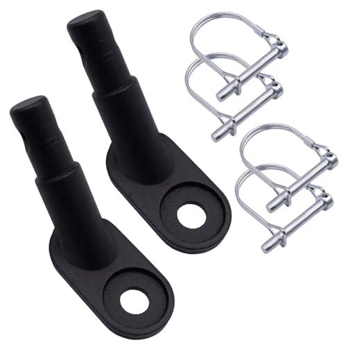 pangutheos 2 Pezzi Gancio per Rimorchio per Bici, Rimorchio Bicicletta Frizione Dotato di 4 Perni Bloccaggio Tipo d Gancio Traino Bici per Rimorchi di Bambini Adatto per Biciclette(Stile Regolare)