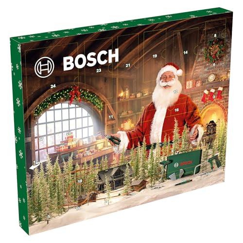 Bosch 41 pezzi Set calendario dell’Avvento 2025 (seghetto, borsa in tessuto con cerniera, cacciavite per bit con impugnatura a T, Accessori Utensili manuali)