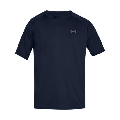 Under Armour UA Tech 2.0 SS Tee, T-Shirt Uomo, Academy Blue, XL