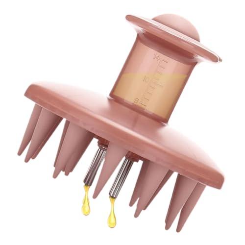 Applicatore Del Cuoio Capelluto - 8.5x8.5x7.6 Cm Pennello Massage Capelli - Attacco Di Massaggio Fluido Medico Con Spazzola Bottiglia | Distributore Per La Cura Delle Radici E La Crescita Dei Capelli