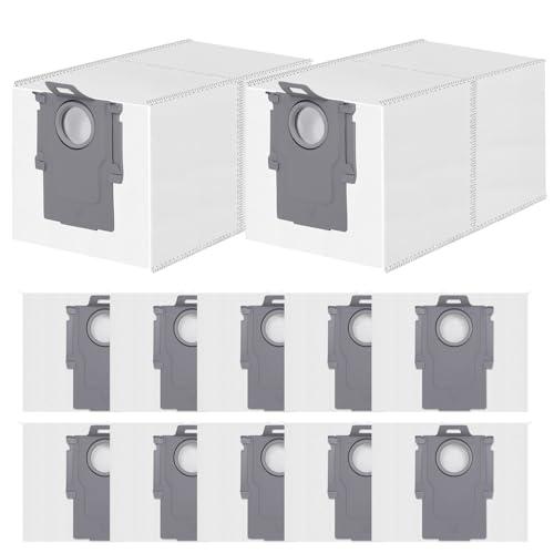 Spofan 12 Sacchetti Ricambi per Roborock QV 35A/35S/Q Revo/Qrevo S/Pro/Flow/2/Edge/S5A/Master/Curv/Slim/S8 MaxV Ultra/Qrevo S5V, Saros 20/10/10R Robot Aspirapolvere Accessori Sacchetto di Polvere