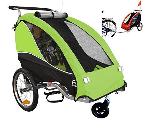 PAPILIOSHOP FOX Rimorchio passeggino per il trasporto di 1 bambino in bici bimbo