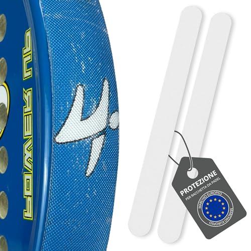 Ph Pro Heat Protezione Racchetta Padel Transparente Ruvido - Protettore Racchetta Multigranulato, Resistente - Paracolpi Padel Facile da Applicare e Adattabile 35x370mm (2 unità).