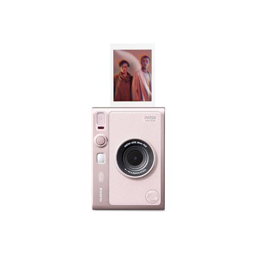 Fujifilm instax mini Evo Gentle Rose - Fotocamera Ibrida a Sviluppo Istantaneo, Stampante per Smartphone, Design Analogico, 100 Combinazioni di Effetti, Dimensioni Stampa 86 mm x 54 mm