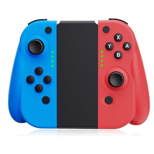 Holilo Controller per Switch, Set di 2 Wireless Joystick Controller per Switch/OLED/Lite Gamepad con Giroscopio a 6 Assi, Doppia Vibrazione, Screenshot