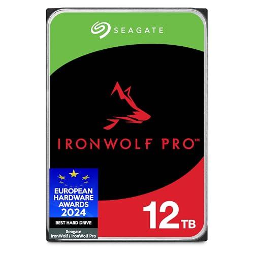 Seagate IronWolf Pro 12TB, Enterprise interna HDD NAS, per RAID NAS, CMR, 3,5-inch, SATA, 6Gb/s, 7200 RPM, 256 MB cache, FFP, Data Rescue Service (ST12000NTZ01)
