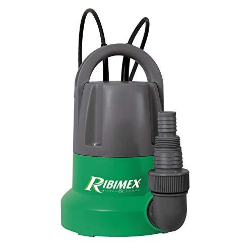 Ribimex Pompa Sommersa Drenante per Acque Chiare con Particelle fino a 5 mm, Sonda a Bassa Tensione, 400 W, Portata 7.000 L/h, Profondità Max 7 m, Prevalenza 7 m, Aspirazione fino a 1 mm - PRPVC401SP