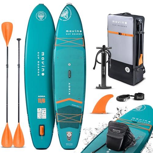 Movino Tavola SUP Gonfiabile per Adulti - 2in1 SUP Kayak - fino a 165 kg - con Pagaia - 350 x 83 x 15 cm - Stand Up Paddleboard Adria