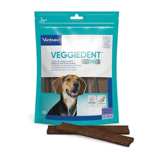 Virbac VeggieDent FR3SH - Mastica per cani di taglia media, 10-30 kg