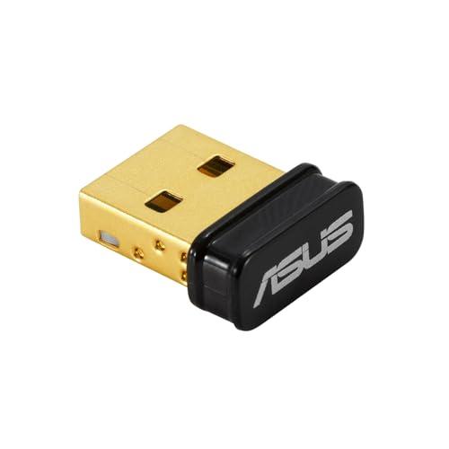 ASUS USB-BT540, Adattatore Dongle USB Bluetooth 5.4, Supporta fino a 7 Device, Design Ultra Compatto, Compatibile con Windows 8.1, 10 e 11 e con Bluetooth 2.1, 3 e 4, Nero