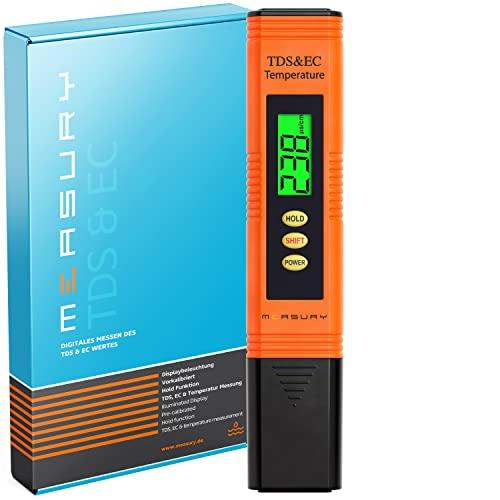 Measury Conduttivimetro/TDS Tester di Acqua - Misuratore Acqua Potabile, Misuratore Residuo Fisso Acqua