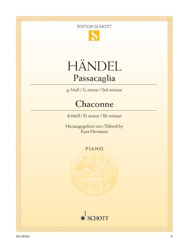 Passacaille sol min./Chaconne ré min. - Piano