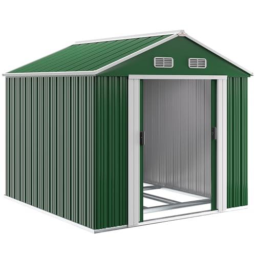 GARDEBRUK® Capanno da Giardino XXL 8m² Fondamenta 312x257x178cm Porta Scorrevole Rimessa per Attrezzi da Esterno 15m³