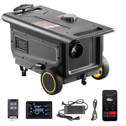 VEVOR Riscaldatore Diesel, Riscaldatore d'Aria Diesel Portatile All-in-One da 8 kW DC 12 V/24 V con Controllo Tramite App Bluetooth, Telecomando e Schermo LCD, Serbatoio del Carburante da 5 L
