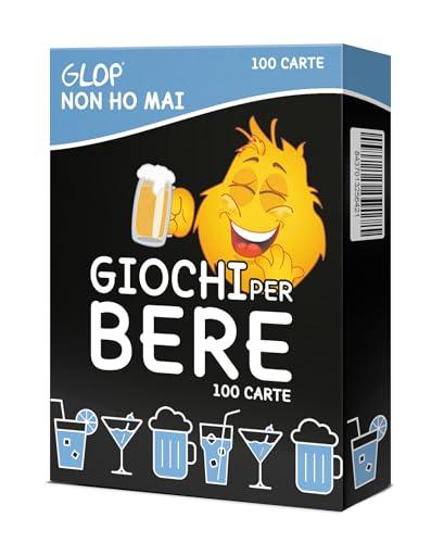GLOP Non Ho Mai – Gioco da Bere e di Carte Divertente per Feste | Portatile Party Game per Amici e Amiche | Regalo Natale | Amico Invisibile per Lei e Lui