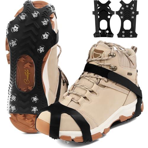 Ceestyle Leggero Ice Tacchetti, Ramponi da Ghiaccio Antiscivolo per Scarponi, Denti in Acciaio Inossidabile, Ottimo per Camminare su Neve e Ghiaccio