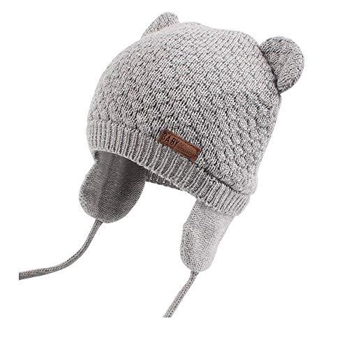 DRESHOW Cappello Bambino Berretti Neonato Ragazzi Ragazze Morbido Carino Orso Infantile Orecchio Berreto Caldo Cappello per Bambini per Autunno Inverno