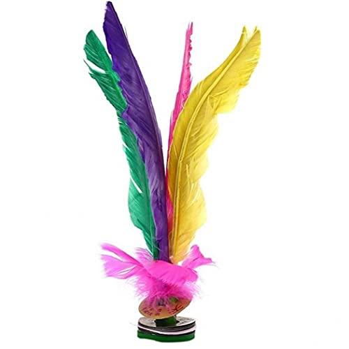 Volano Piuma Variopinta Cina Jianzi Calcio Volantino Animazione per Esercizio Fisico Piede Sport