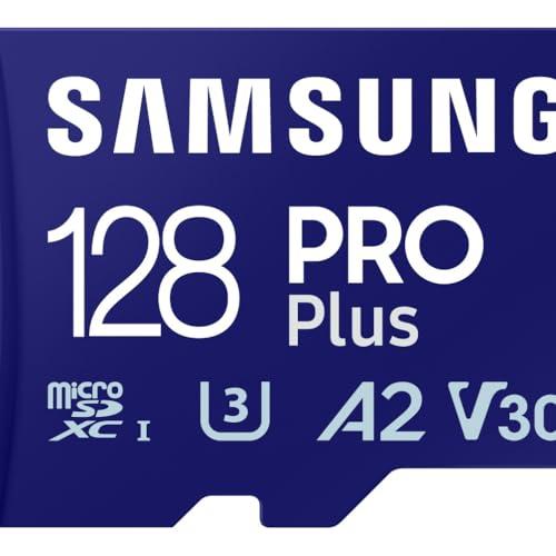 Samsung Memorie MB-MD128SA PRO Plus Scheda MicroSD da 128GB, UHS-I U3, Fino a 180 MB/s