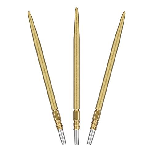 Target Darts Swiss Point SLK Luke Littler Punte per Freccette (Set di 3 Punte) 42MM – Oro | Punte per Freccette a Trama Ruvida, Punte di Ricambio in Acciaio per Freccette, Accessori per Freccette