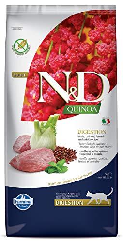 Farmina, N&D Quinoa Digestion, Agnello, Finocchio & Menta, Gatto Adult, 5kg