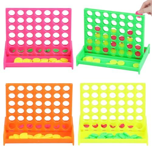 SULOLI Mini Forza 4,Giochi da Viaggio Portatile, Classico Gioco da Tavolo in Scatola per Bambini,Regalini Fine Festa Gadget Compleanno