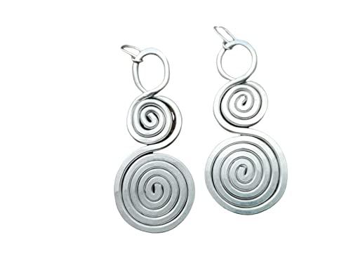 TWIST. Orecchini in alluminio martellato, anallergici