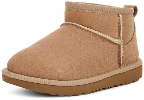 UGG Classic Ultra Mini Boot unisex bambino Fashion Boot, sabbia, 31 EU