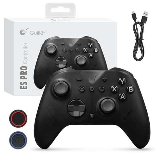 GuliKit ES PRO Controller Wireless per PC Switch 1/2 Android – Il Controller più Veloce con Latenza di 3,25 ms, Joystick TMR, 30 ore di Autonomia della Batteria e Funzione di Riattivazione