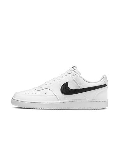 NIKE Court Vision Low Next Nature, Sneaker Uomo, White Black White, 40.5 EU