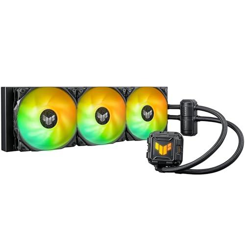 ASUS TUF Gaming LC II 360 ARGB Dispositivo di Raffreddamento a Liquido All-in-One, Cooler CPU, Supporto Intel LGA 1700 e AMD AM5, 3 Ventole TUF Gaming ARGB da 120 mm, Aura Sync, Nero
