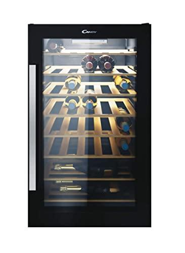 CANDY CWC 154 EEL/N - Cave a Vin de service WIFI - 41 bouteilles 121L - 49 cm x 84,5 cm - Noir & Inox