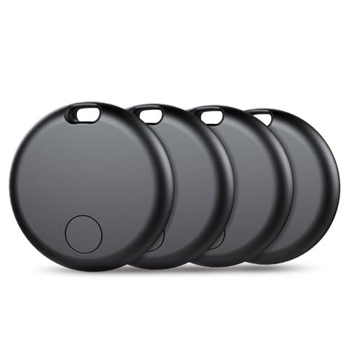 Air Tracker Tag 4 Pezzi, Funziona con Apple Dov'è (Solo iOS), Localizzatore Bluetooth Trova Oggetti 365 Giorni, Batteria Sostituibile, Impermeabile IP67, Chiavi/Portafoglio/Bagagli/Valigie（weTag mini）