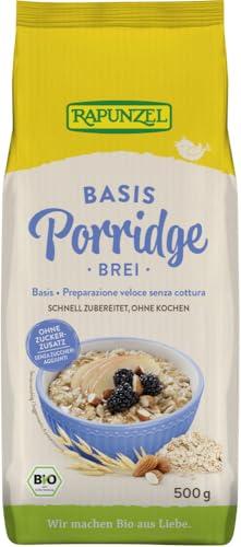 Rapunzel, Porridge d'avena basis bio, senza zuccheri, 500g