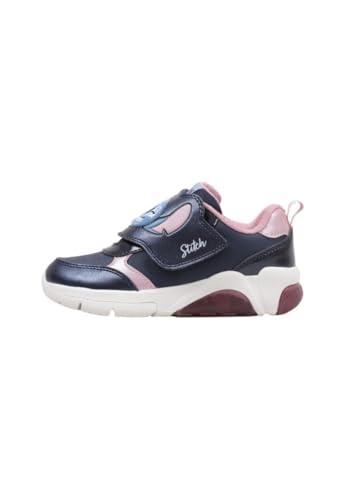 Geox J FADINLIGHT Girl Sneaker, Navy/Pink, 33 EU, Navy Rosa, 33 EU