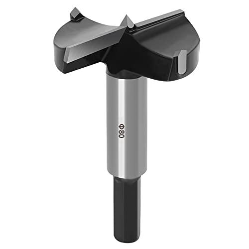 ASNOMY 1Pc Punta Forstner in acciaio al tungsteno, 80 mm Forstner Drill Bit per legno duro, Forstner punte per trapano per Lavorazione del Legno, Mobili, Foro della Cerniera Della Porta