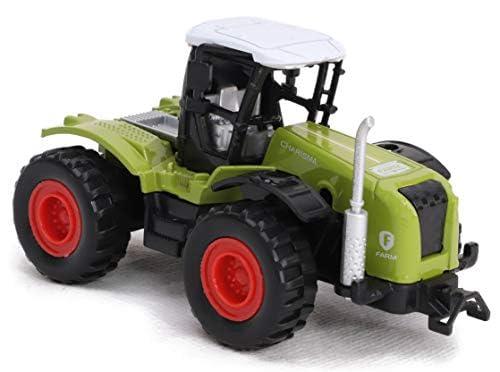 Toyland® 10cm Pull Back Trattore agricolo 4x4 pressofuso -Verde - Veicoli agricoli per ragazzi