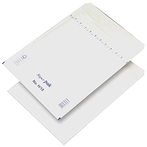 Office PRODUCTS HK H18 - Buste autoadesive con pluriball, 270 x 360 mm, 290 x 370 mm, 10 pezzi, colore: Bianco/Formato H18